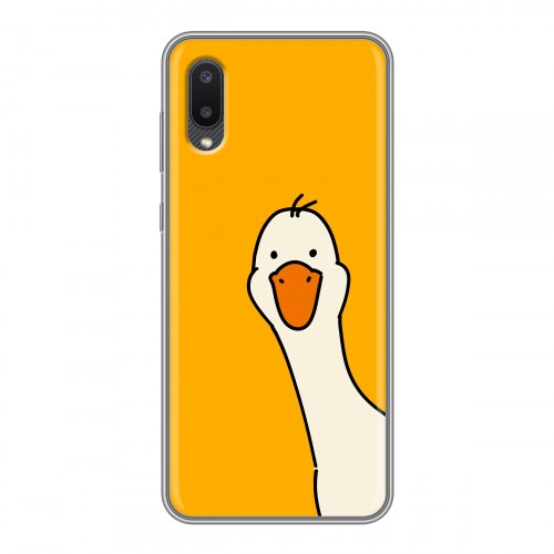 Дизайнерский силиконовый чехол для Samsung Galaxy A02 Утка