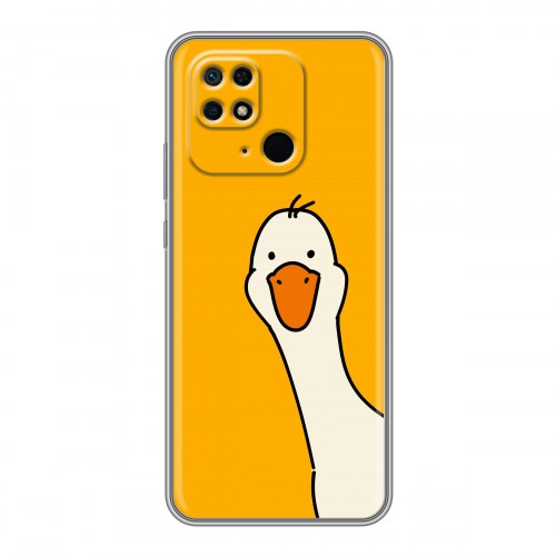 Дизайнерский силиконовый чехол для Xiaomi Redmi 10C Утка