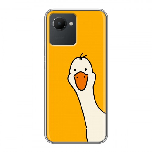 Дизайнерский силиконовый чехол для Realme C30 Утка