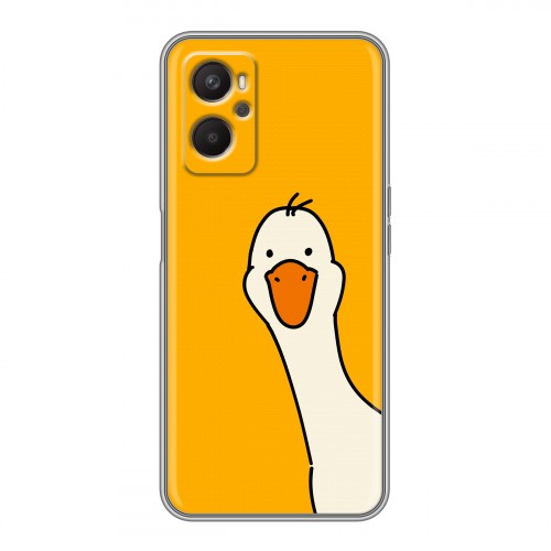 Дизайнерский силиконовый с усиленными углами чехол для OPPO A96 Утка