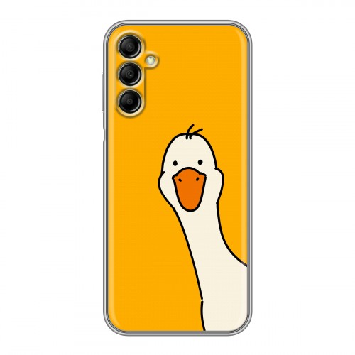 Дизайнерский силиконовый чехол для Samsung Galaxy A14 Утка