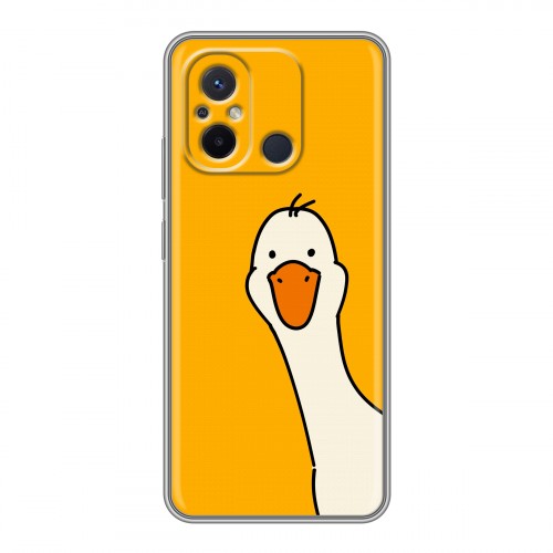 Дизайнерский силиконовый чехол для Xiaomi RedMi 12C Утка