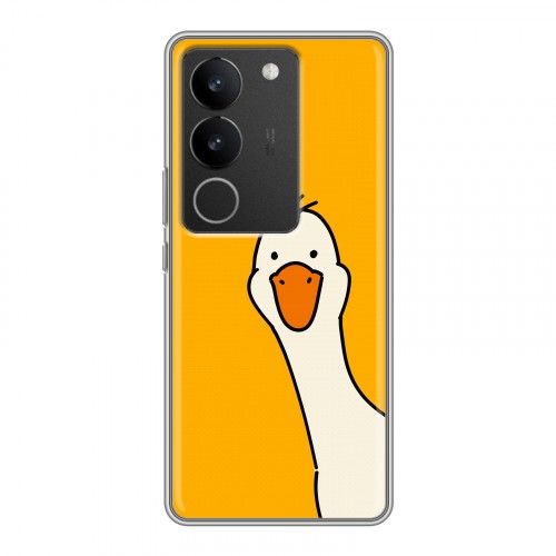 Дизайнерский силиконовый с усиленными углами чехол для Vivo V29 Утка