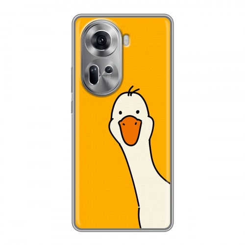 Дизайнерский силиконовый чехол для OPPO Reno 11 Утка
