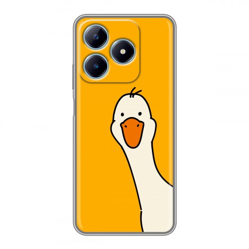 Дизайнерский силиконовый чехол для Realme C63 Утка