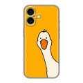 Дизайнерский силиконовый чехол для Iphone 16 Plus Утка
