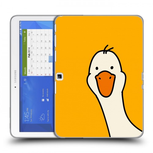 Дизайнерский силиконовый чехол для Samsung Galaxy Tab 4 10.1 Утка