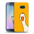 Дизайнерский силиконовый чехол для Samsung Galaxy S6 Edge Утка