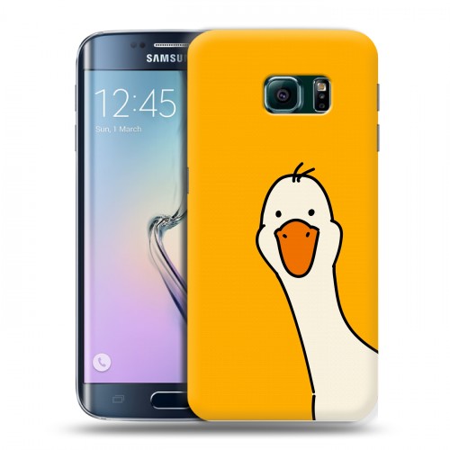 Дизайнерский силиконовый чехол для Samsung Galaxy S6 Edge Утка