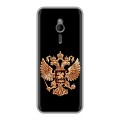 Дизайнерский силиконовый чехол для Nokia 230 Герб России золотой
