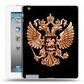 Дизайнерский пластиковый чехол для Ipad 2/3/4 Герб России золотой