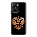 Дизайнерский силиконовый чехол для Vivo Y16 Герб России золотой
