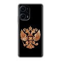 Дизайнерский силиконовый чехол для XIaomi Poco F5 Герб России золотой