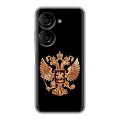 Дизайнерский силиконовый чехол для ASUS ZenFone 9 Герб России золотой