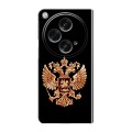 Дизайнерский пластиковый чехол для OPPO Find N3 Герб России золотой