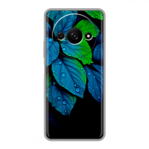 Дизайнерский силиконовый чехол для Xiaomi RedMi A3 Листья и роса