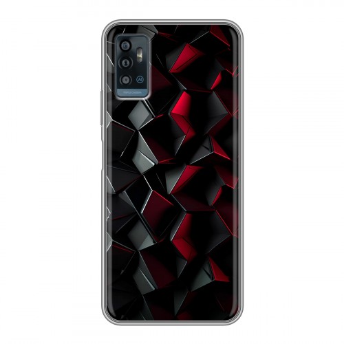 Дизайнерский пластиковый чехол для ZTE Blade A71 Абстракция