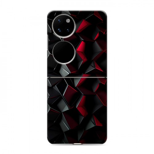 Дизайнерский пластиковый чехол для Huawei P50 Pocket Абстракция