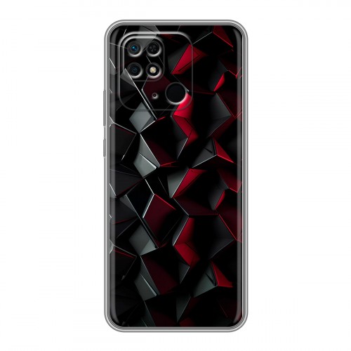 Дизайнерский силиконовый с усиленными углами чехол для Xiaomi Redmi 10C Абстракция