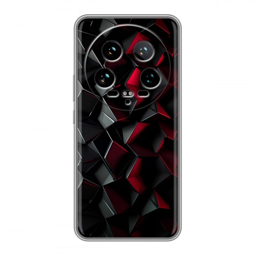 Дизайнерский силиконовый чехол для Xiaomi 14 Ultra Абстракция
