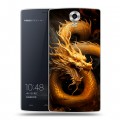 Дизайнерский силиконовый чехол для Homtom HT7 Золотой дракон