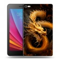 Дизайнерский силиконовый чехол для Huawei MediaPad T2 7.0 Pro Золотой дракон
