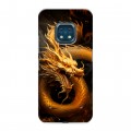 Дизайнерский силиконовый с усиленными углами чехол для Nokia XR20 Золотой дракон
