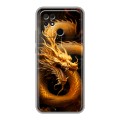 Дизайнерский силиконовый чехол для Xiaomi Poco C40 Золотой дракон