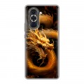Дизайнерский силиконовый с усиленными углами чехол для Huawei Nova 10 Золотой дракон