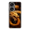 Дизайнерский силиконовый чехол для Huawei Nova 11 SE Золотой дракон