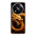 Дизайнерский силиконовый чехол для Itel RS4 Золотой дракон