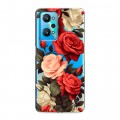 Полупрозрачный дизайнерский силиконовый чехол для Realme GT Neo 2 Розы