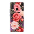 Полупрозрачный дизайнерский силиконовый чехол для Vivo Y17 Розы