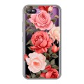 Полупрозрачный дизайнерский силиконовый с усиленными углами чехол для Itel A25 Розы