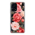 Полупрозрачный дизайнерский силиконовый чехол для XIaomi Poco F5 Розы