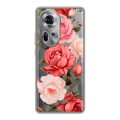 Полупрозрачный дизайнерский пластиковый чехол для OPPO Reno 11 Розы