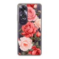 Полупрозрачный дизайнерский пластиковый чехол для OPPO A60 Розы