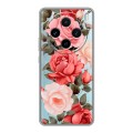 Полупрозрачный дизайнерский пластиковый чехол для Vivo X100 Розы