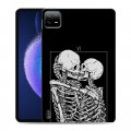 Дизайнерский силиконовый чехол для Xiaomi Pad 6 Поцелуй скелетов