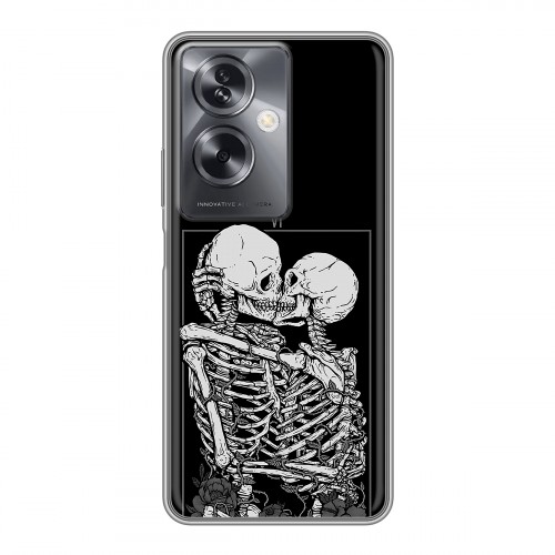 Дизайнерский силиконовый чехол для OnePlus Nord N30 SE 5G Поцелуй скелетов