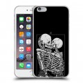Дизайнерский силиконовый чехол для Iphone 6 Plus/6s Plus Поцелуй скелетов