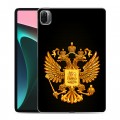 Дизайнерский силиконовый чехол для Xiaomi Pad 5 Герб России желтый