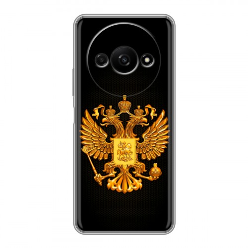 Дизайнерский силиконовый чехол для Xiaomi RedMi A3 Герб России желтый