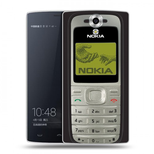 Дизайнерский силиконовый чехол для Homtom HT7 Ретро Нокия