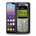 Дизайнерский силиконовый с усиленными углами чехол для Huawei P20 Pro Ретро Нокия