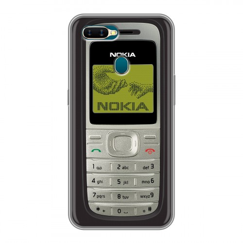 Дизайнерский силиконовый чехол для OPPO AX7 Ретро Нокия