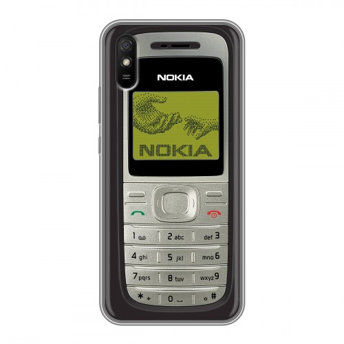 Дизайнерский силиконовый чехол для Xiaomi RedMi 9A Ретро Нокия