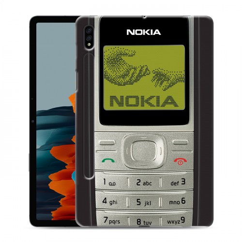 Дизайнерский силиконовый чехол для Samsung Galaxy Tab S7 Ретро Нокия