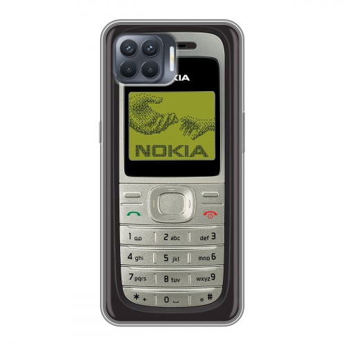 Дизайнерский силиконовый чехол для OPPO Reno4 Lite Ретро Нокия