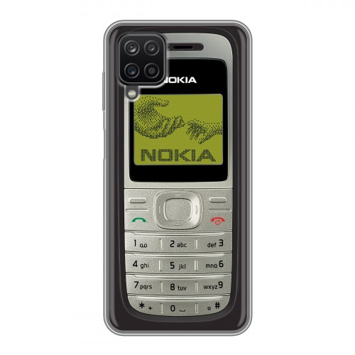 Дизайнерский силиконовый чехол для Samsung Galaxy A12 Ретро Нокия